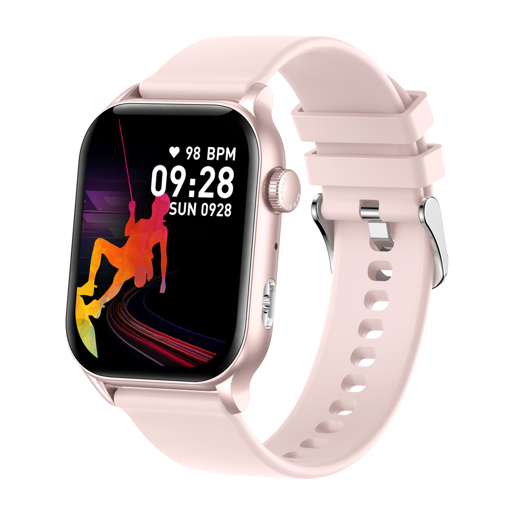 Montre connectée COLMI P78 1,96" pour le sport et le fitness en extérieur, étanche jusqu'à 3 ATM, rose