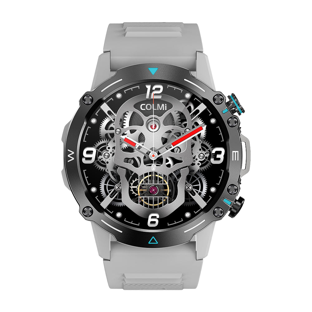 Montre connectée Silver Colmi M42 au design fin, proposant plus de 100 modes sportifs et une autonomie de 10 jours.