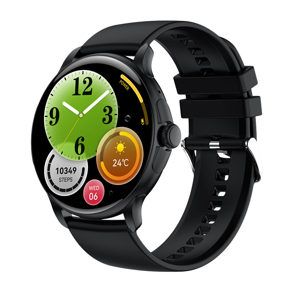 Montre connectée COLMI V72, écran AMOLED élégant, suivi d'activité, étanche IP68, noire