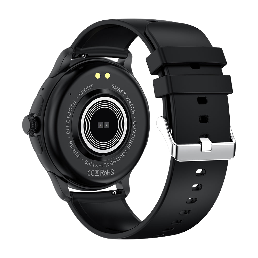 Montre connectée COLMI V72 : écran AMOLED élégant, suivi d'activité, étanchéité IP68, dos noir