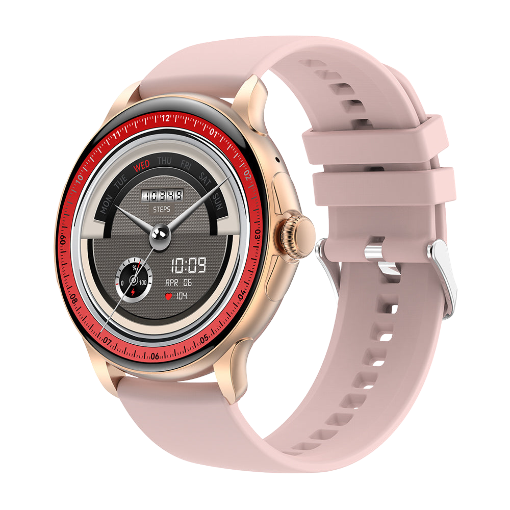 Montre connectée COLMI V72, écran AMOLED élégant, suivi d'activité, étanche IP68, rose