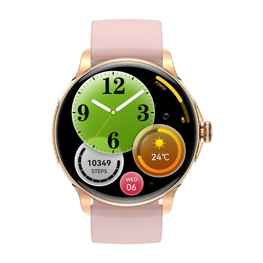 Montre connectée COLMI V72, écran AMOLED élégant, suivi d'activité, étanchéité IP68, cadran rose