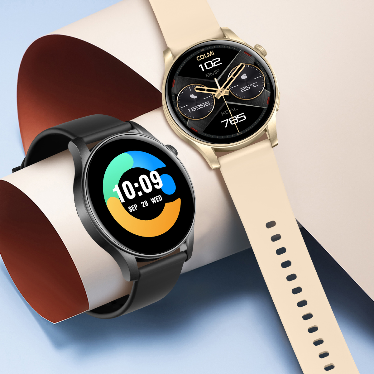 montre connectée Colmi V73 avec grand écran AMOLED, idéale pour le fitness